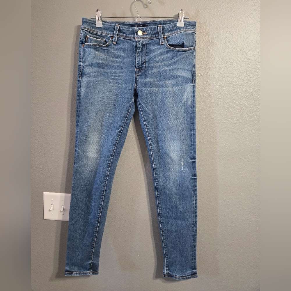 Fidelity Jeans Mila Crop Mid Ankle Slim Size 30